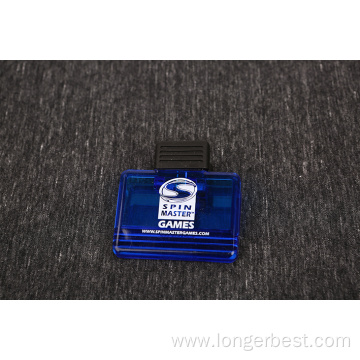 Oblong Shape Plastic Freezer sticker magnetic clips